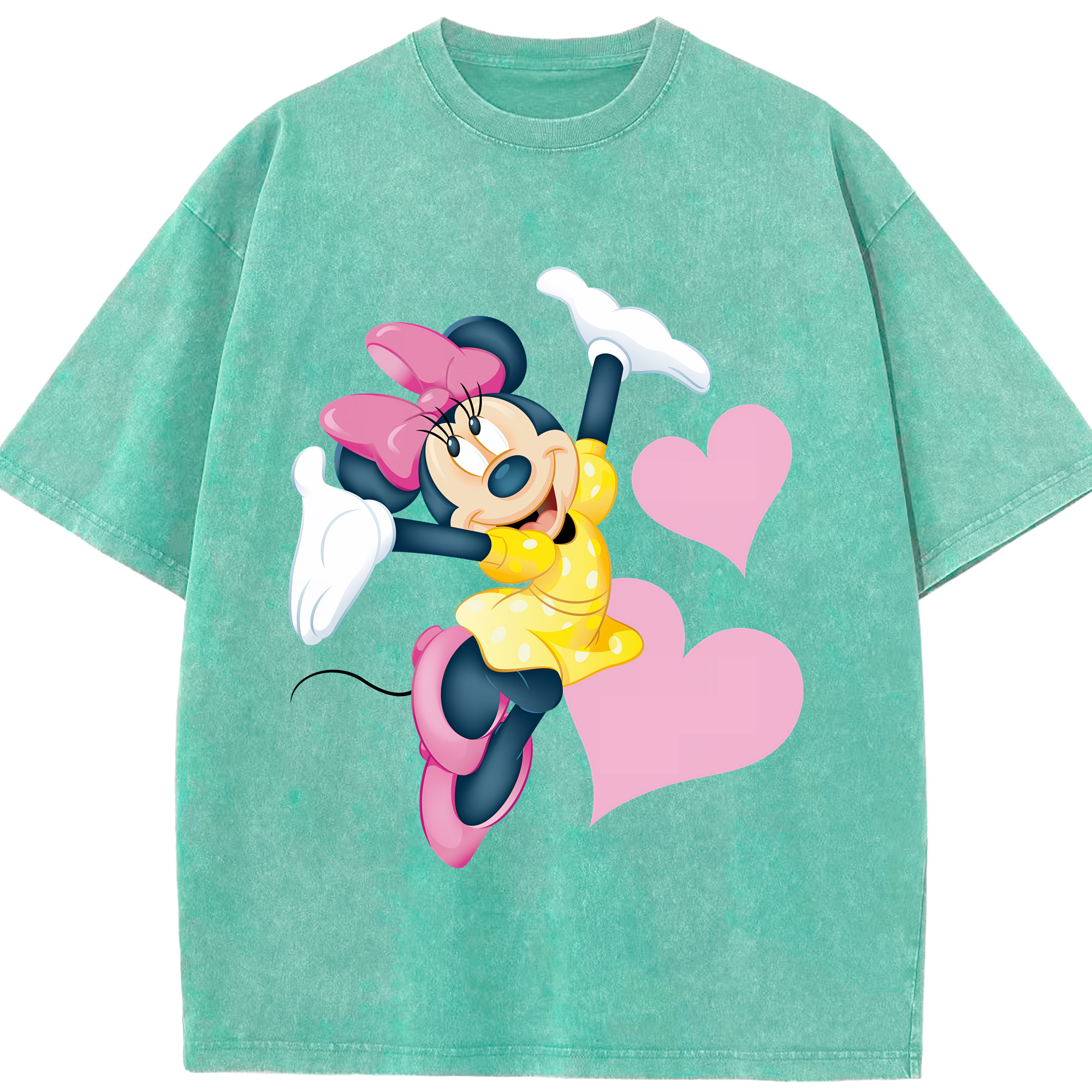 （画像用） ミッキーマウス Mickey Mouse 綿100% ヴィンテージ風 半袖Tシャツ（フロントプリント）
